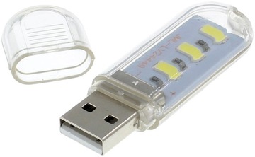 LAMPKA USB LED ACS 3LED CIEPŁA