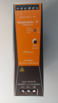 Zasilacz 1469480000 PRO ECO 120W 24V 5A WEIDMULLER