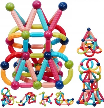 МАГНИТНЫЕ БЛОКИ, ОБРАЗОВАТЕЛЬНЫЙ КОНСТРУКЦИЯ НАБОР МАГНИТНЫХ ПАЛОЧЕК 36 шт.