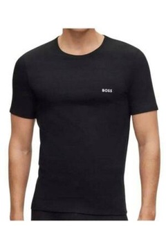 Hugo Boss T-shirt męski 3 sztuki, granatowy, czarny, czerwony, Rozmiar XL