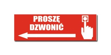 NAKLEJKA domofon skrzynkę na listy proszę dzwonić nalepka na zewnątrz