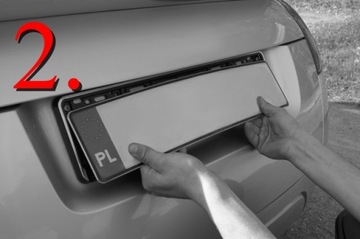 РАМКА ДЛЯ НОМЕРНОГО ЗНАКА, ЧЕРНАЯ РЕКЛАМА