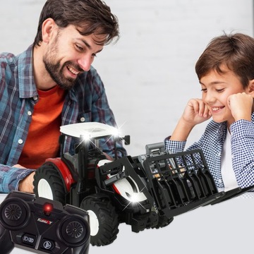 ТРАКТОР С ДИСТАНЦИОННЫМ УПРАВЛЕНИЕМ ВИЛКА ФЕРМА ТРАКТОР СЕЛЬСКОХОЗЯЙСТВЕННАЯ МАШИНА R/C 1:24