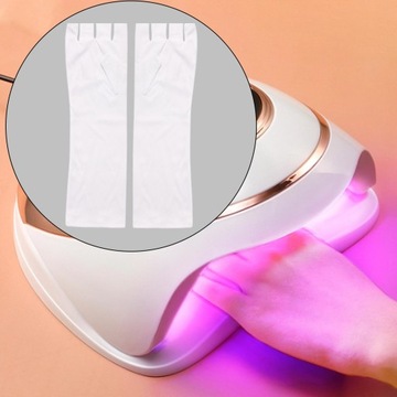 Длинные перчатки для гелевого маникюра.