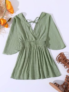 SHEIN DAMSKA NARZUTKA ZIELONA PROSTA R.M B179013