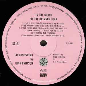 KING CRIMSON In The Court Of The Crimson (200 гр) (KCLP1) LP