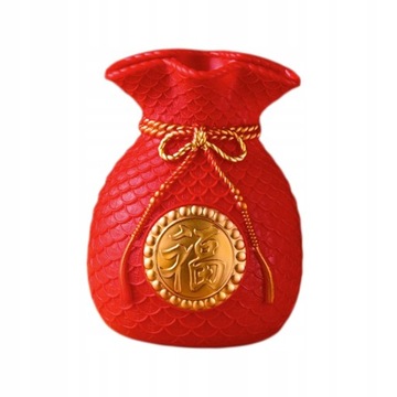 Цветы Декоративная Ваза Дом Красный Фу