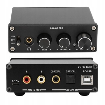 Декодирование декодера DAC PRO с усилением звука AC-Q3