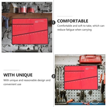 Сумка для ключей. Простота в использовании. Прочный сворачивающийся органайзер для сумок для инструментов. 25 карманов