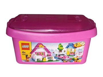 LEGO różowe pudełko pojemnik od zestawu 5560