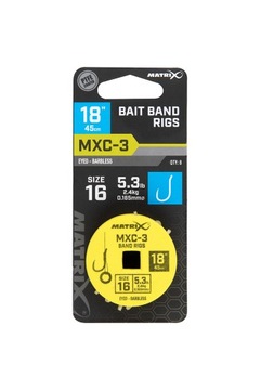 Przypony Matrix MXC-3 with Band 16 / 0.165mm 45cm