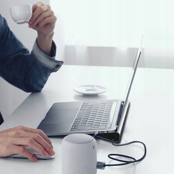 Концентратор USB-C 2x HDMI 4k VGA 3x USB 3.0 LAN RJ45 Разъем для карты SD FT 3,5 мм Power De