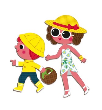 MAGNETIBOOK 4 PORY ROKU UKŁADANKA JANOD + KOLOROWANKA KSIĘŻNICZKI MARTEL