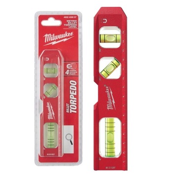 POZIOMICA MAGNETYCZNA TORPEDO 17 CM MILWAUKEE POZIOMNICA DO RUR COMPACT
