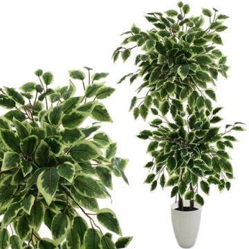 SZTUCZNE DRZEWKO FIKUS ROŚLINA KOMPOZYCJA DEKORACJA DOM BIURO PREMIUM