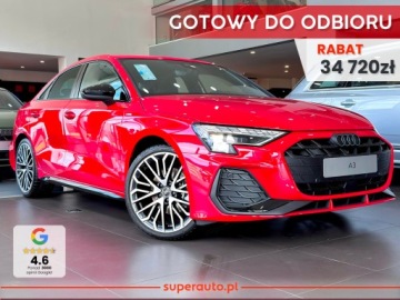 Audi A3 8Y Limousine Facelifting 1.5 35 TFSI 150KM 2026 1.5 TFSI S Line (150 KM) SONOS Premium Sound System z dźwiękiem 3D
