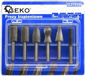 ZESTAW FREZY TRZPIENIOWE DO METALU PILNIKI HSS6el