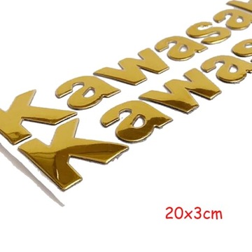 20X3CM GOLDMOTORCYCLE 3D ЗНАЧОК З SYMBOLEM НАКЛЕЙКА КОЛО БАКУ Z1000 N 