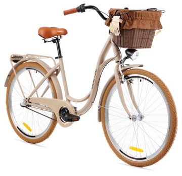 Rower miejski GOETZE Style 26 3b+kosz LEKKA DAMKA