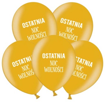 Balony na Panieński Ostatnia Noc Wolności 5 sztuk
