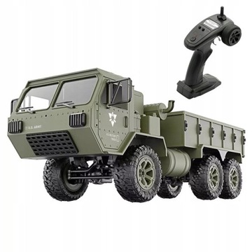 DUŻA Ciężarówka Wojskowa ZDALNIE STEROWANA TERENOWA RC 6x6 PREZENT PILOT