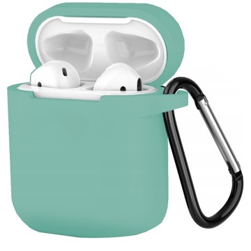 Etui Apple AirPods 1 / 2 Silikonowy Pokrowiec Ochronny Case Brelok Obudowa