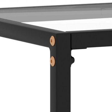 Консольный столик vidaXL, черный, 80x35x75 см, закаленное стекло