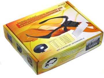 НАГОЛОВНАЯ ЛУПА СВЕТОДИОДНЫЙ ФОНАРЬ ОТ 1X ДО 3,5X 9892B ЛУПА