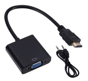 ADAPTER KONWERTER HDMI 1.4 3D VGA + HD AUDIO HD31A