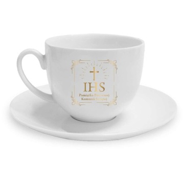 PIERWSZA KOMUNIA ŚWIĘTA prezent FILIŻANKA kubek