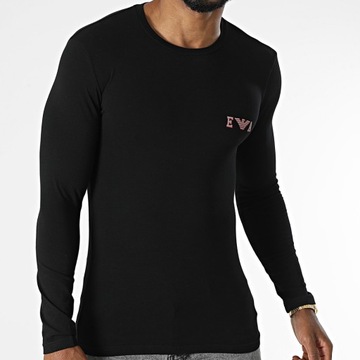 EMPORIO ARMANI markowa koszulka Longsleeve BLACK M