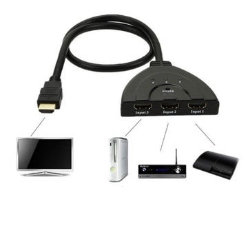 Разветвитель SWITCH тройник-разветвитель 3x HDMI в 1