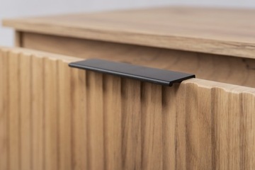 Шкаф для ванной подвесной 120 см с умывальником Дуб Модные рифленые фасады МДФ