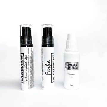 Краска для бровей на основе хны Permanent lash&brow Black 03, 10 мл