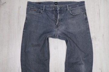 HUGO BOSS CANDIANI JEANS spodnie męskie szare PREMIUM 36/36 pas 96