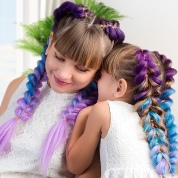 СИНТЕТИЧЕСКИЕ ВОЛОСЫ ДЛЯ МОСТОВ ЦВЕТНЫЕ OMBRE BRIDGE EXTENSIONS 130CM