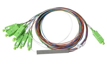 Splitter SC/APC 1:8 , Steel Box PLC