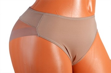 3-PAK MAJTKI DAMSKIE FIGI TRANSPARENTNE Z SIATK XL