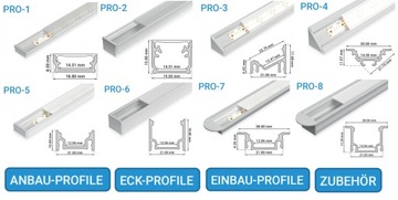 Диффузор для профиля ПРО-1,2,3,4,5,6,7,8 молочный 1м