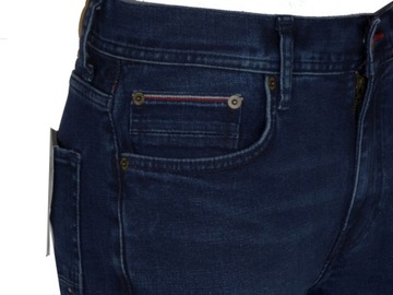 TOMMY HILFIGER spodnie męskie, jeansowe, granatowe, 34/34