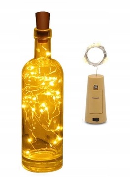 KOREK DO BUTELKI LED światełka lampki dekoracja