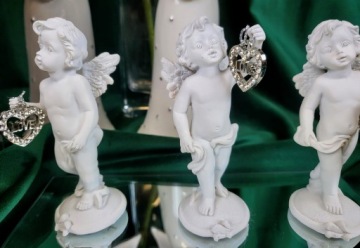 ФИГУРКА АНГЕЛА С ЛЮБОВНЫМ СЕРДЦЕМ, 3 УЗОРА