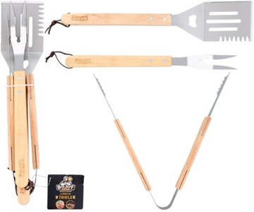 Набор инструментов для гриля, столовые приборы для гриля, щипцы, вилка, лопаточка, шайба.