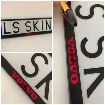 Рамка номерного знака VOLVO / 2 шт.