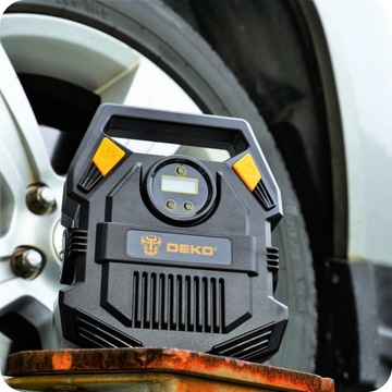 АВТОМОБИЛЬНЫЙ КОМПРЕССОР АВТОМОБИЛЬНЫЙ НАСОС 12В LED LCD TURBO DEKO КОМПРЕССОР