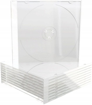 Pudełka 1x CD Slim 5MM 25sztuk CLEAR MATOWE Wa-Wa