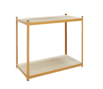 Regał metalowy PIKA jasny brąz z półkami 55x80x50