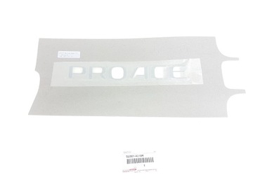 PROACE 16-22 ZNAK ZNAKY LOGO NÁPIS VÍKO KUFRU ZADNÍ