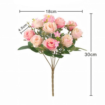 PIWONIA BUKIET PIWONI SZTUCZNE KWIATY REALISTYCZNY BUKIECIK CAŁOROCZNY