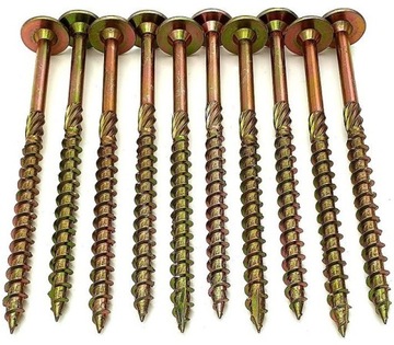 Шурупы столярные по дереву 10х240 TORX С ШАЙБОЙ ГОЛОВКОЙ DMX 25шт.